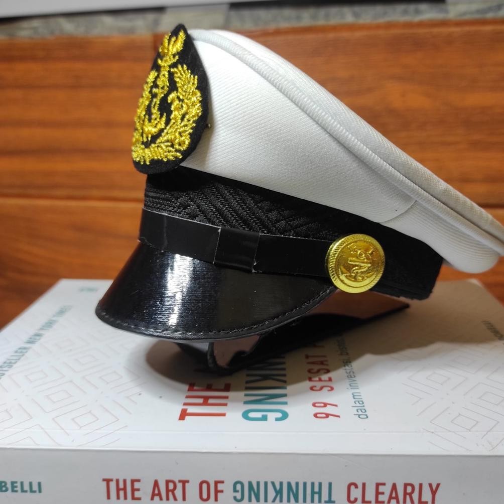 Miniatur + Penyangga TNI AL ANGKATAN LAUT BINTARA TAMTAMA Topi Mini Topi Kecil Pajangan