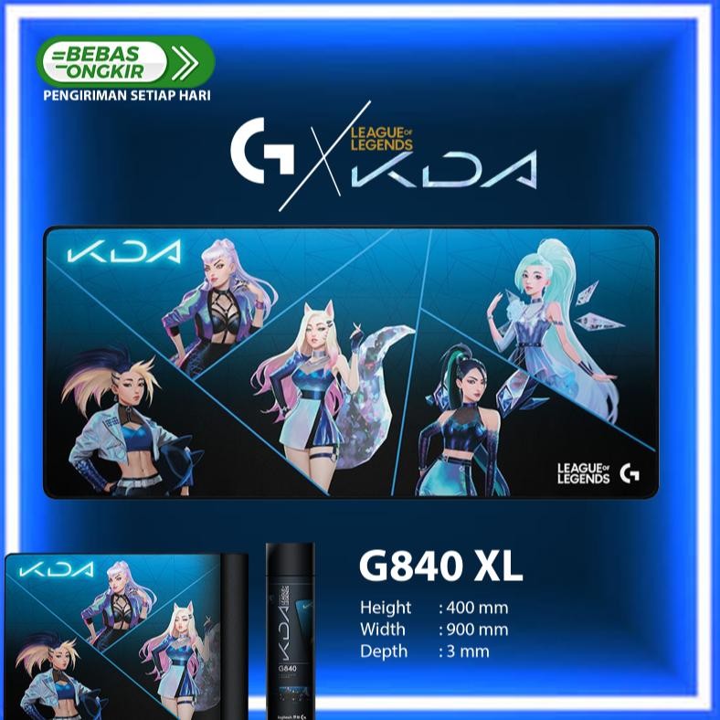 Terlaris Logitech Kda G840 Xl - Limited Edition Gaming Mousepad