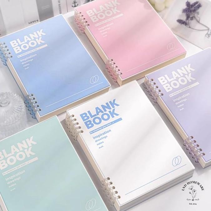 

Buku Tulis / Blank Book Notebook A4, A5, B5 / Diary / Loose Leaf / Note Pad Aesthetic Korea Anak Sekolah, Kuliah & Kantor - Lnd Homeware