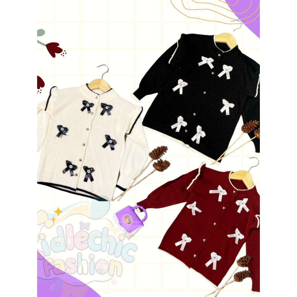 Cardigan Anak Perempuan 12 Tahun  Model Pita