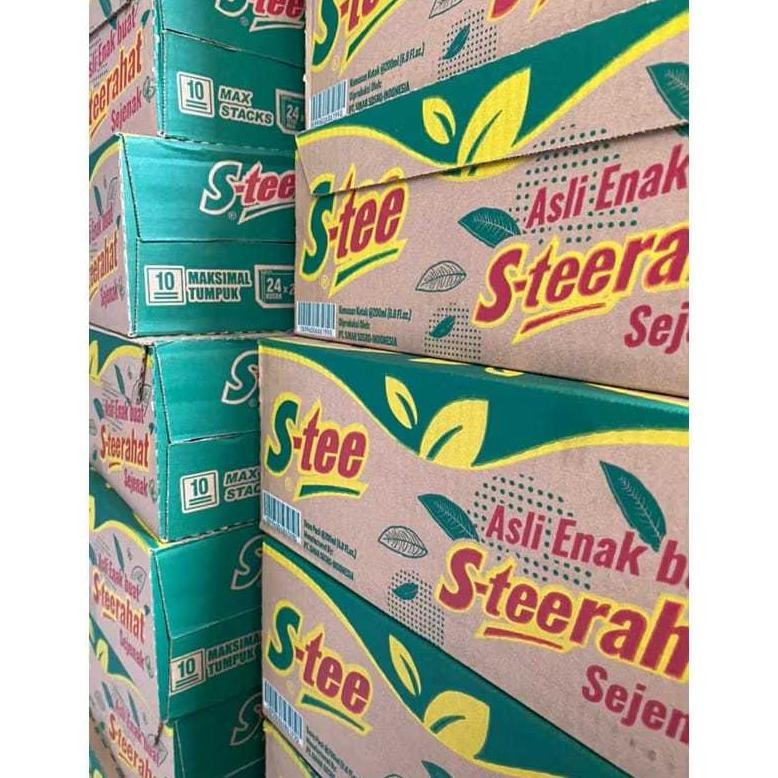 

New Stock - [Cod] S-Tee Minuman Teh Kotak Melati 200 Ml - Teh Kotak Melati