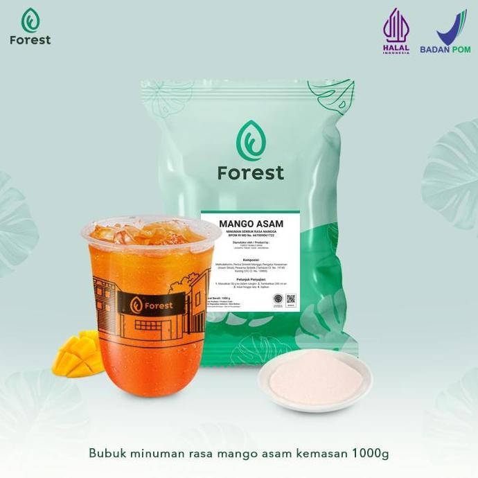 

Original Bubuk Minuman Mango Squash 1 Kg - Powder Minuman Rasa Mangga FOREST