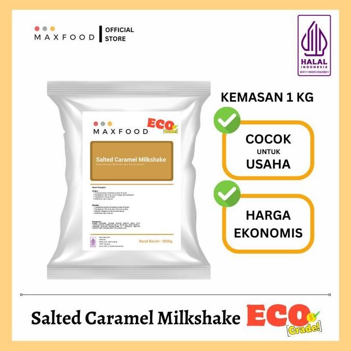 

Original MAXFOOD Salted Caramel Milkshake Powder 1KG | Bubuk Minuman Karamel Ekonomis