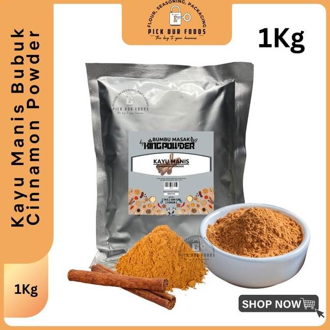 

Original Kayu Manis Bubuk Murni 1Kg / 500gr - Pure Cinnamon Powder Rempah Masakan