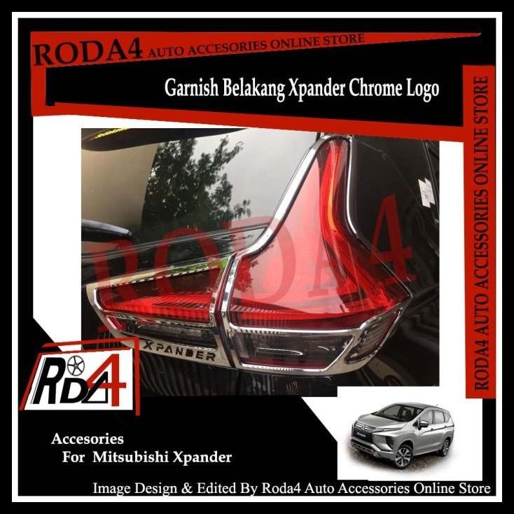 DISKON LIST LAMPU BELAKANG XPANDER - GARNISH BELAKANG XPANDER CHROME LOGO 