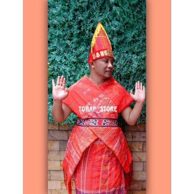 Pakaian adat Batak Toba pria/ Laki-laki dewasa, baju prewedding, baju menari batak