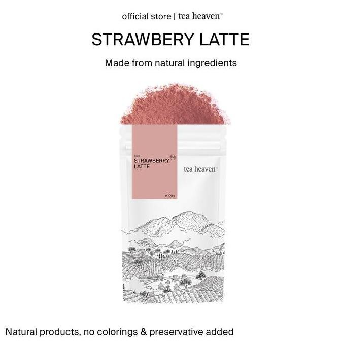

Original Bubuk Minuman Stroberi - Strawberry Latte Powder Drink Premium