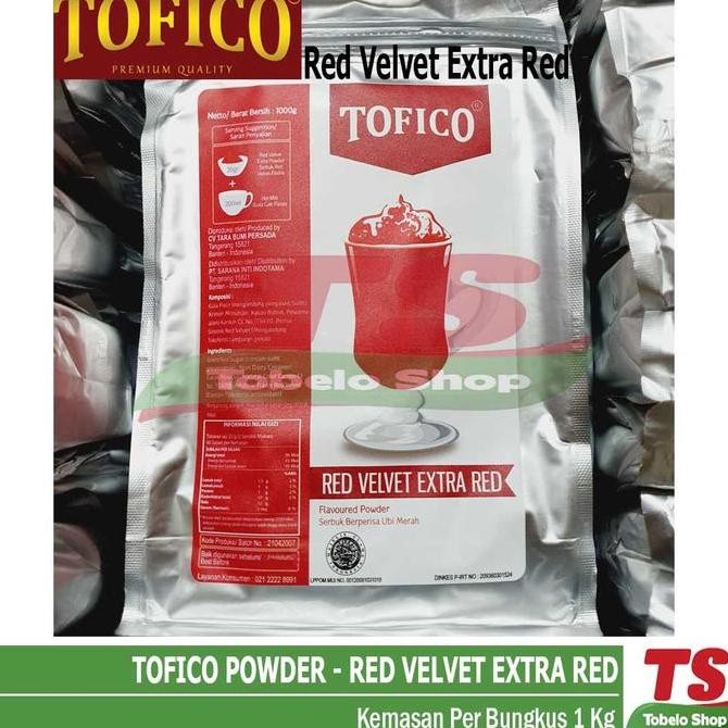 

Original TOFICO Red Velvet Extra Red Powder - Bubuk Pewarna Makanan & Minuman 100gr