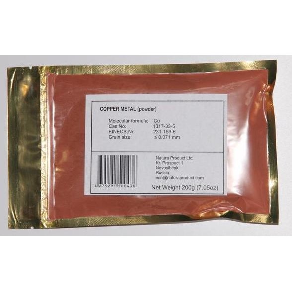 

Original Serbuk Tembaga Murni 99.5% - Copper Cu Powder 200g untuk Riset & Industri