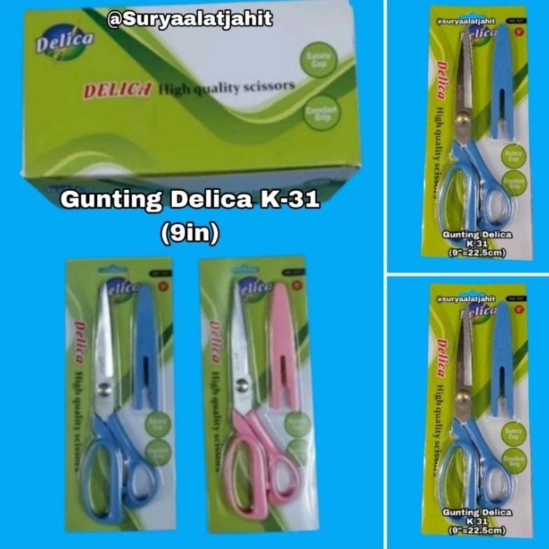 

Gunting Delica K-31 uk.9in ada penutupnya =rp.23.500/1pcs RB3
