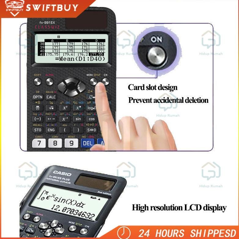 

STOCK CASIO FX-991EX - Kalkulator Sekolah/Kuliah - Internasional - Classwiz - 552 fungsi RB2