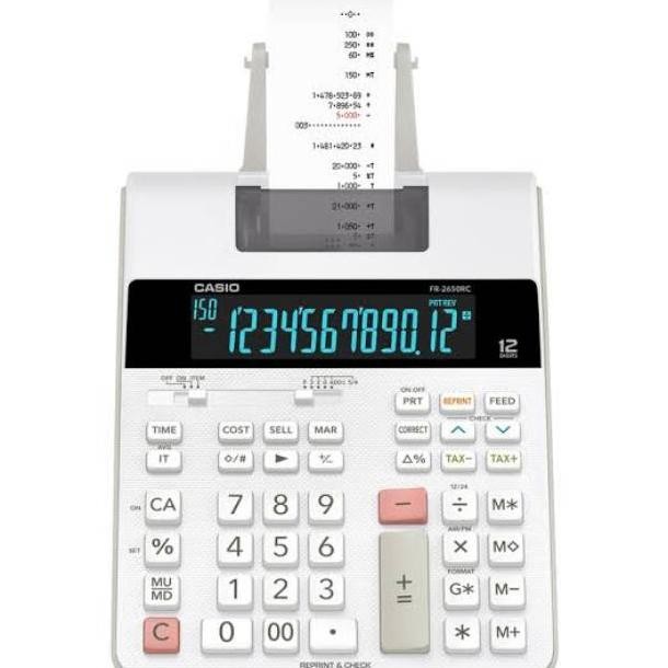 

CASIO FR-2650RC KALKULATOR PRINTING / 2650 RC CALCULATOR PRINT RB2