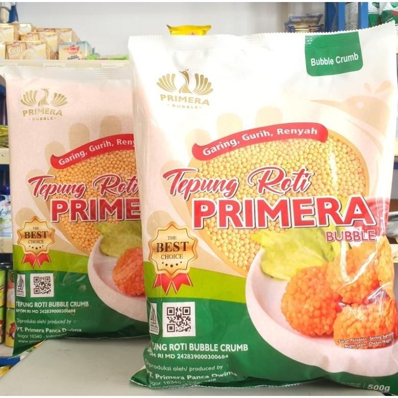 

Bubble Crumb Primera 500Gr / Tepung Roti Bulat / Bubble Breadcrumb / Tepung Krispi Nugi