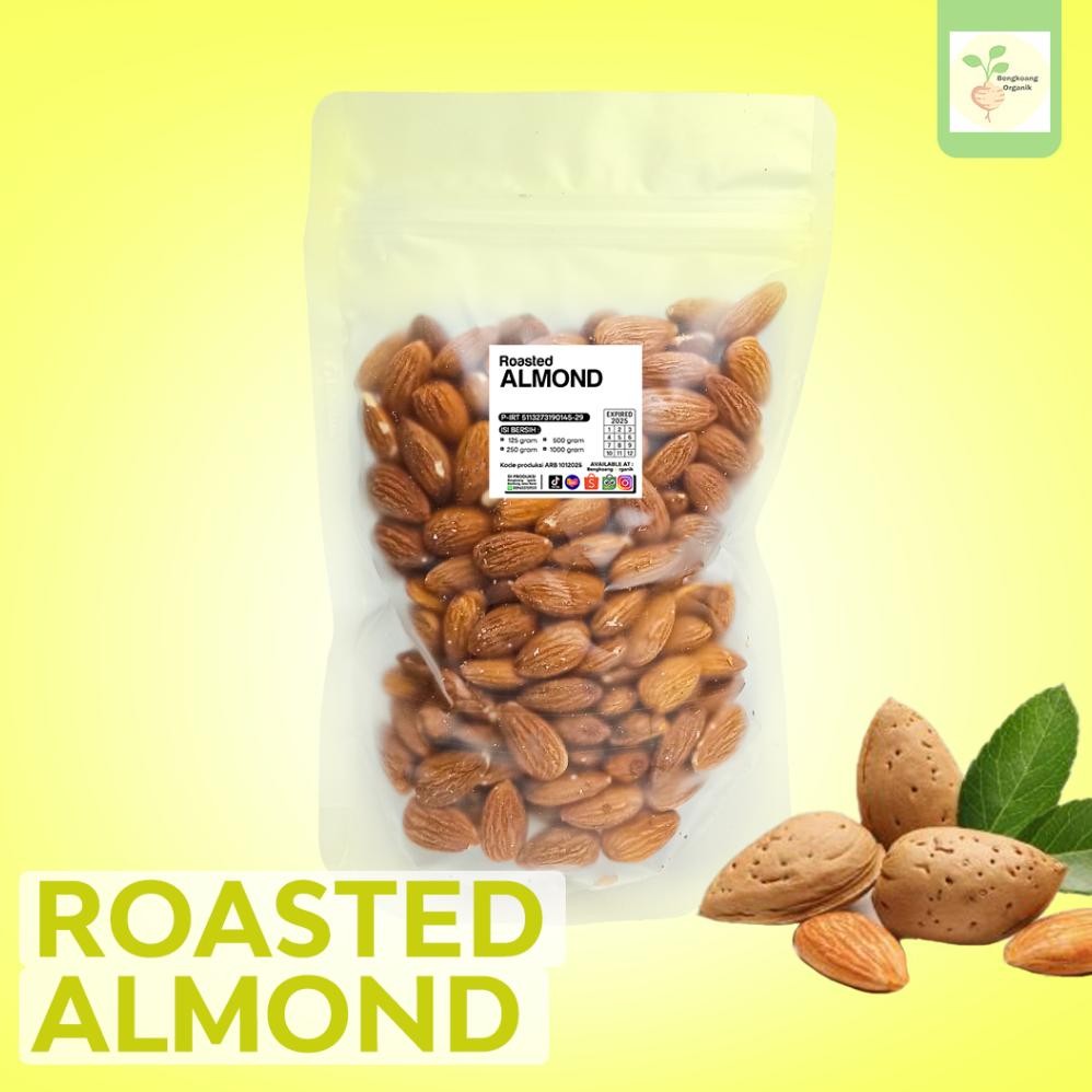 

Kacang Almond Panggang 125gr - Nutrisi Tinggi Sehat Nugi