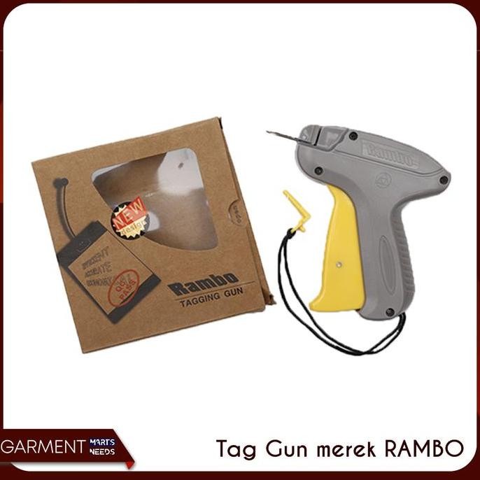 

New - Tembakan Tag Gun Merek Rambo Alat Pemasang Tag Pin Label Harga