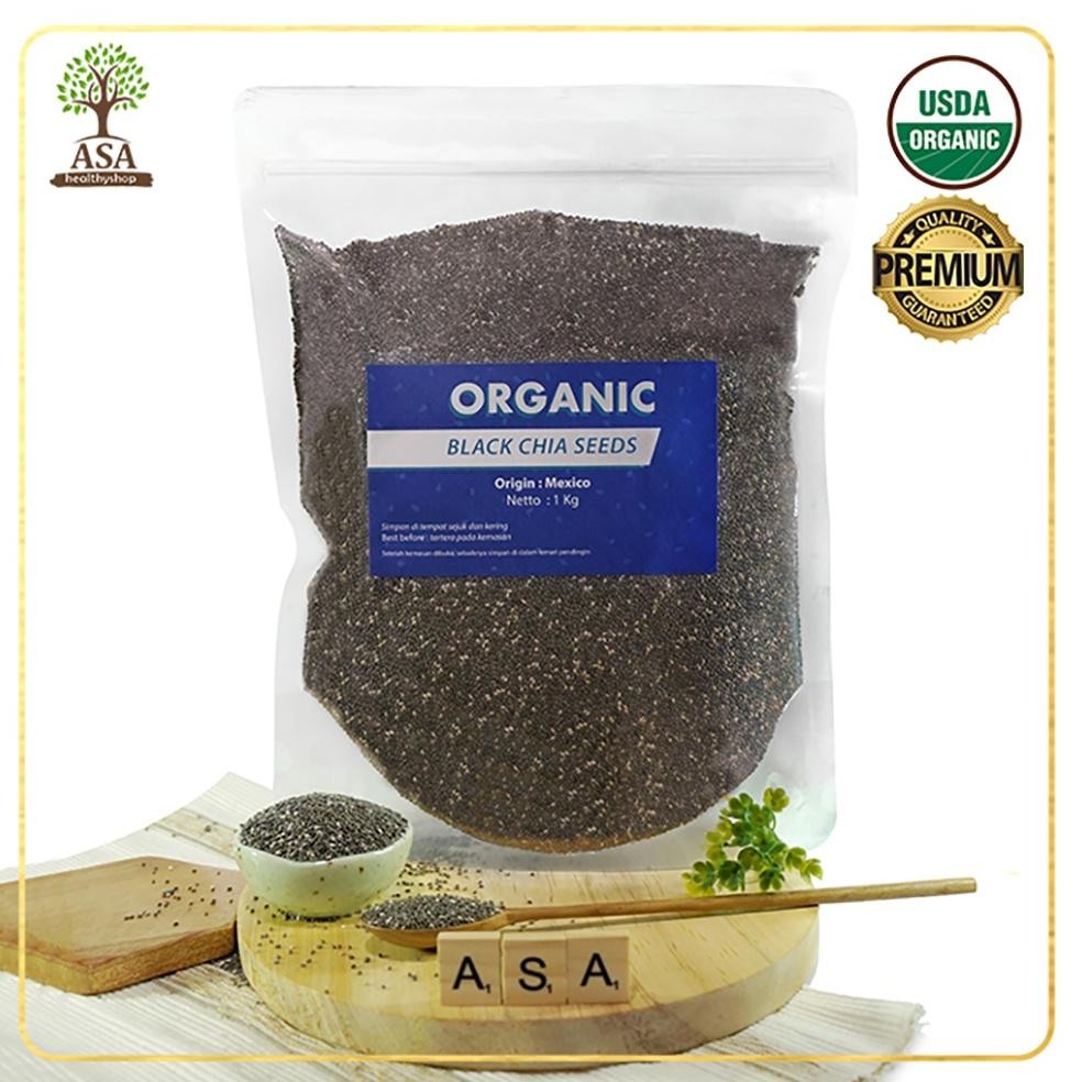 

Organic Chia Seed Mexico 1 Kg Premium USDA Nugi