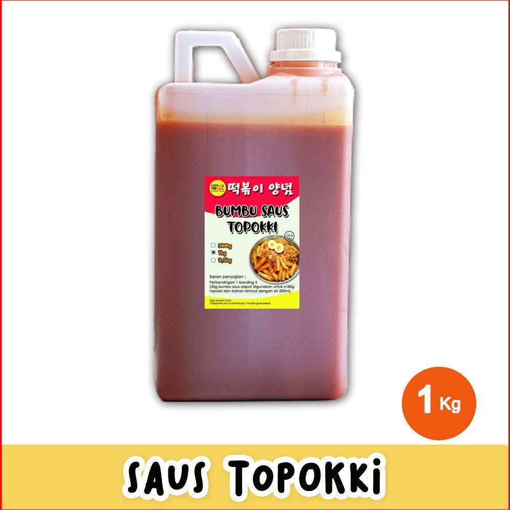

Bumbu Saus Topokki 1kg-Saus Gochujang-Saus serbaguna-Saus Korea, bumbu Saos, saus sambal-Boncabe sambal ini Nugi