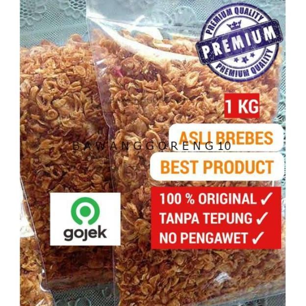 

1KG ,BAWANG GORENG ASLI BREBES TANPA TEPUNG 1KG Bawang Merah Goreng Brambang Goreng Nugi