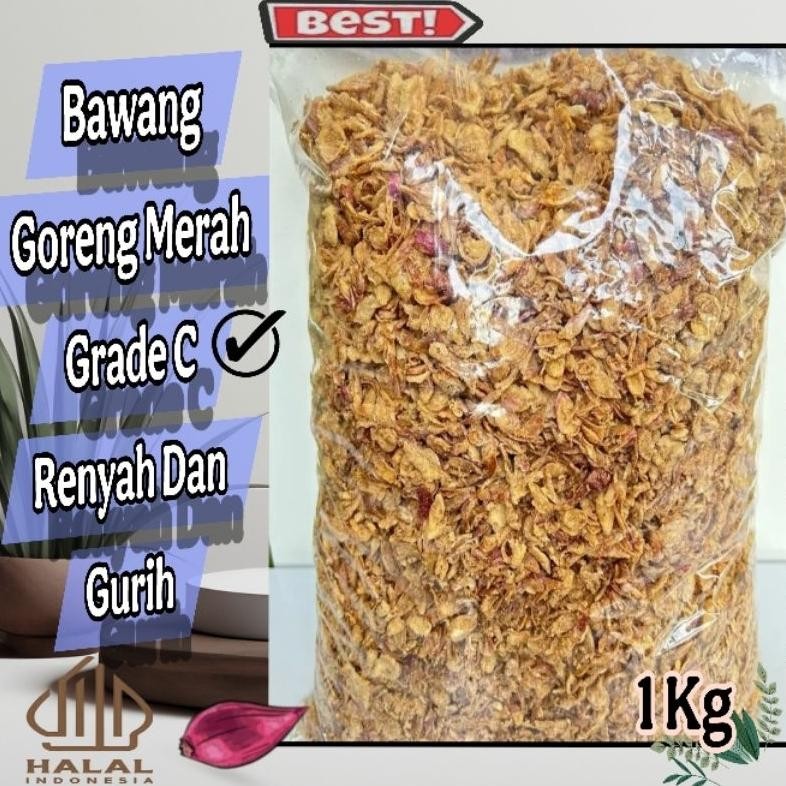 

Bawang Goreng Brebes Grade C Siap Saji Kemasan 1 Kg Nugi
