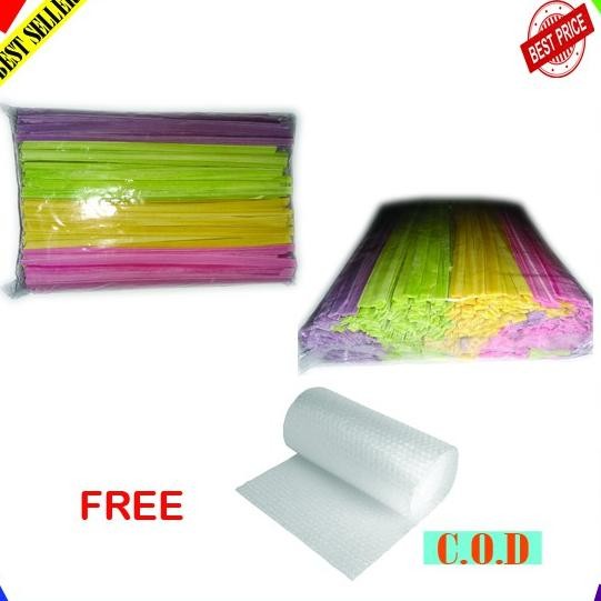 

Mie Lidi Gepeng (Pipih) Rasa Manis Mix 4 Warna 1Kg Nugi