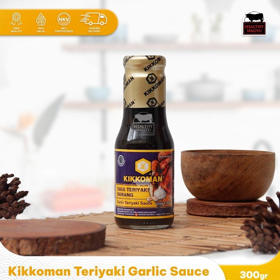 

Kikkoman Teriyaki Garlic Saos Teriyaki Halal Healthy Wagyu Nugi