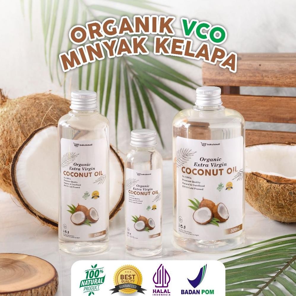 

Minyak Kelapa Murni Organik 100% Ekstra Virgin Organic Extra Virgin Coconut Oil ColdPressed VCO EVCO Nugi