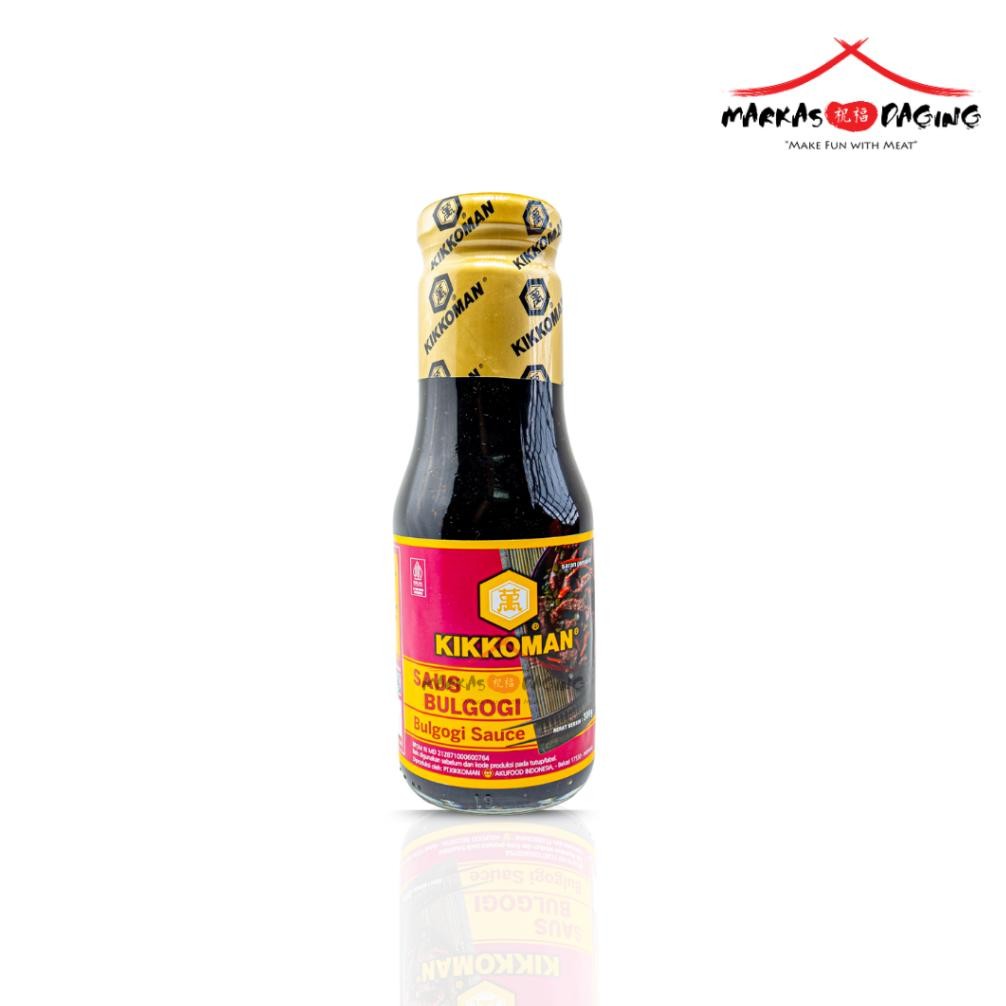 

KIKKOMAN SAUS BULGOGI / BULGOGI SAUCE HALAL KEMASAN BOTOL BELING 300gr - Markasdaging Nugi