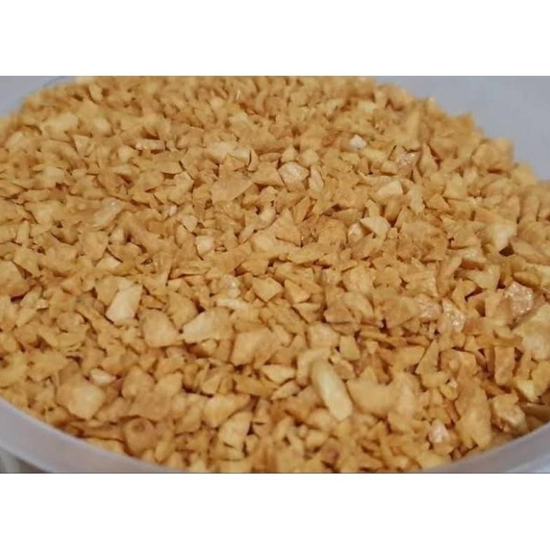 

Bawang putih goreng cacah remek. 1kg Nugi