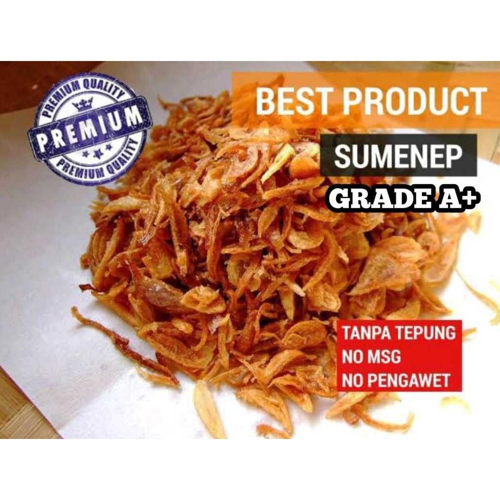 

Bawang Goreng SUMENEP 1 KG Grade A+ Asli Murni / (SUMENEP MURNI GRADE BAGUS) Nugi