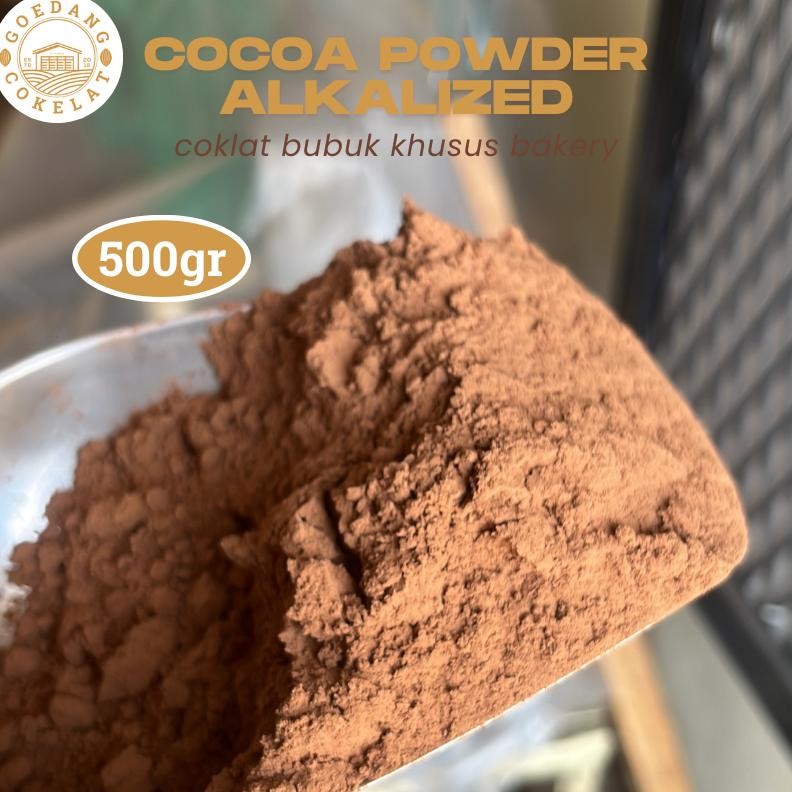 

Cocoa Powder Premium 500gr | Cokelat Bubuk Murni Tanpa Gula | Alkalized Brown | Khusus Baking & Olahan Kue Nugi