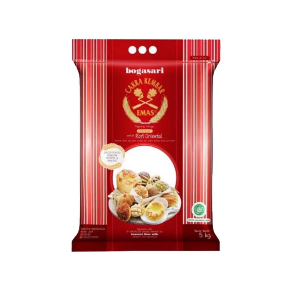 

TEPUNG CAKRA KEMBAR EMAS BOGASARI PREMIUM ORIENTAL 5 KG Nugi