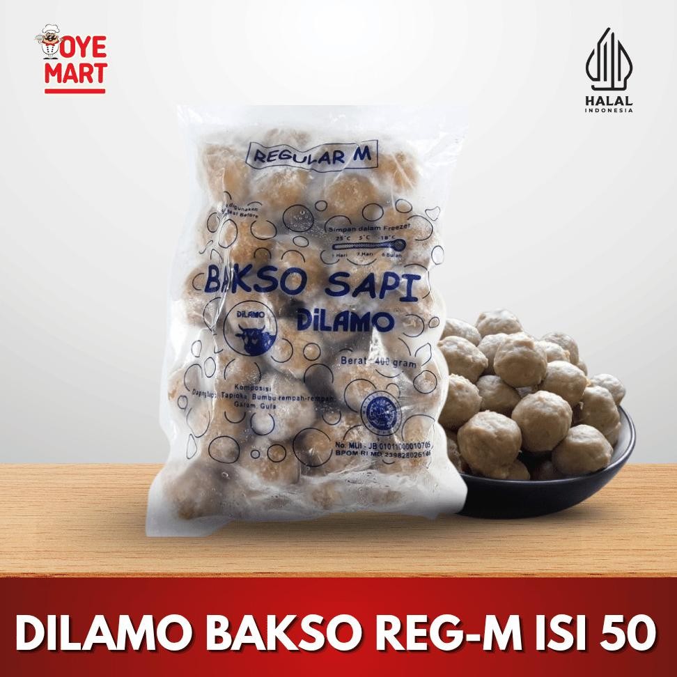 

Dilamo Bakso Sapi Regular-M Isi 50 Pengiriman Cepat Nugi