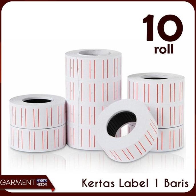 

Ready - Isi Label Harga 1 Baris 10 Roll Alat Price Labeller Refill Note