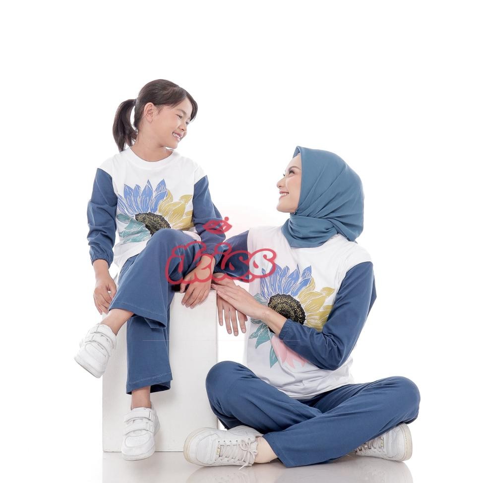 Setelan Couple Ibu Anak Perempuan Oneset Kaos Premium Setcel Kekinian Starking