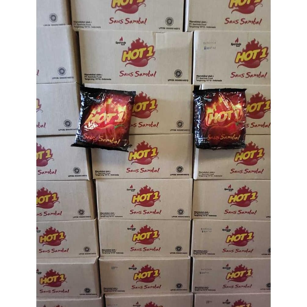 

HOT1 Saus Sambal Sachet 1 DUS 9 gr x 20 pack Nugi