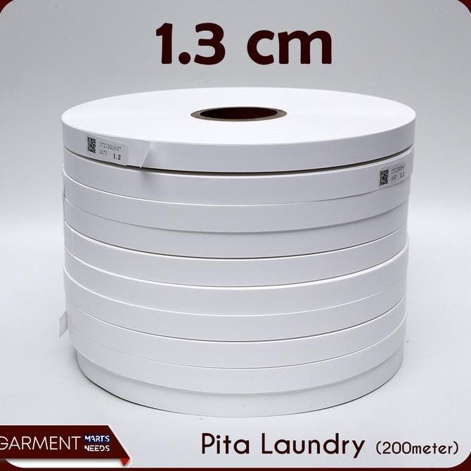 

New - Pita Laundry Taffeta 13 Mm 200 Meter Label Penanda Roll Kain Kertas