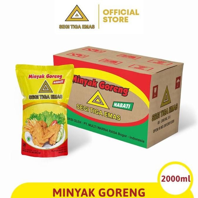 

Minyak Goreng Segi Tiga Emas 2000ml x 6pcs bs