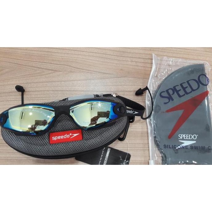 Kacamata Renang S866 Dan Topi Renang "Speedo"