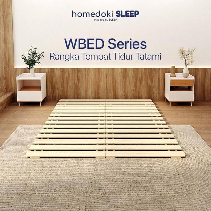 Homedoki Wrapbed Series / Kasur Tatami Papan / Dipan Kayu / Papan Kasur Lipat / Kasur Bernapas