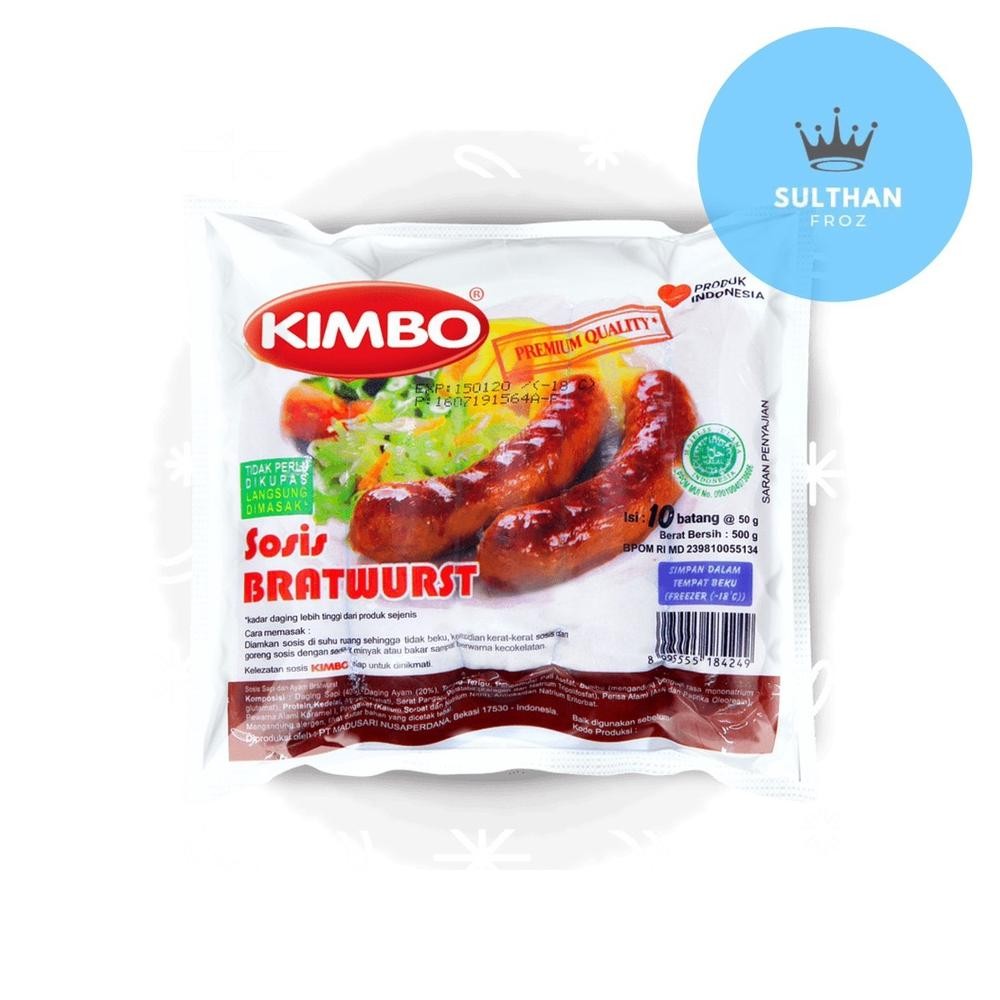 

KIMBO SOSIS BRATWURST 10 PCS 500 GR Nugi