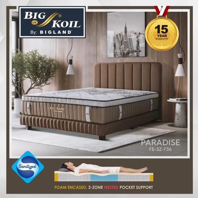 Big Koil PARADISE by Bigland (Foam Encasement) - Kasur Saja/Full Set - FREE BANTAL