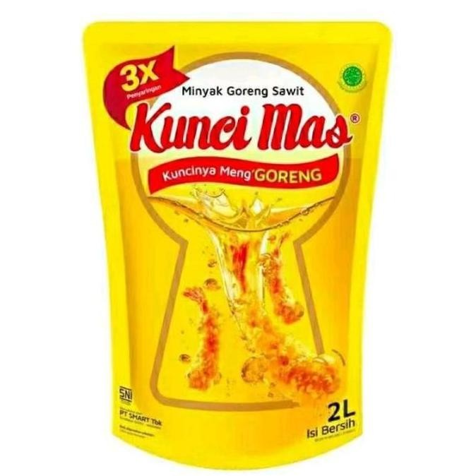 

Minyak Goreng Kunci Mas 2 Liter Minyak Sawit Pouch Refill Hemat Diskon!