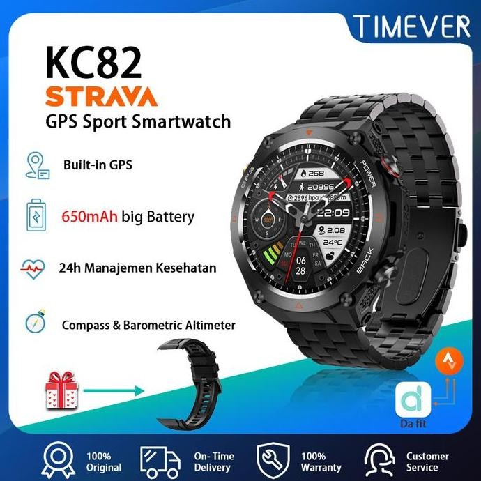 TIMEVER KC82 |  Built-in GPS | 650 mah jam tangan pintar | tahan air 1ATM | jam tangan militer | ket