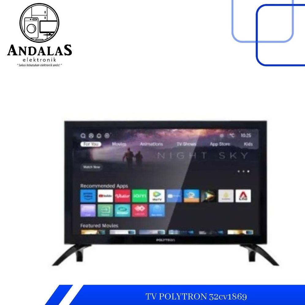 SMART TV Led 32 inch POLYTRON POLITRON Digital PLD 32CV1869 Youtube Nugi
