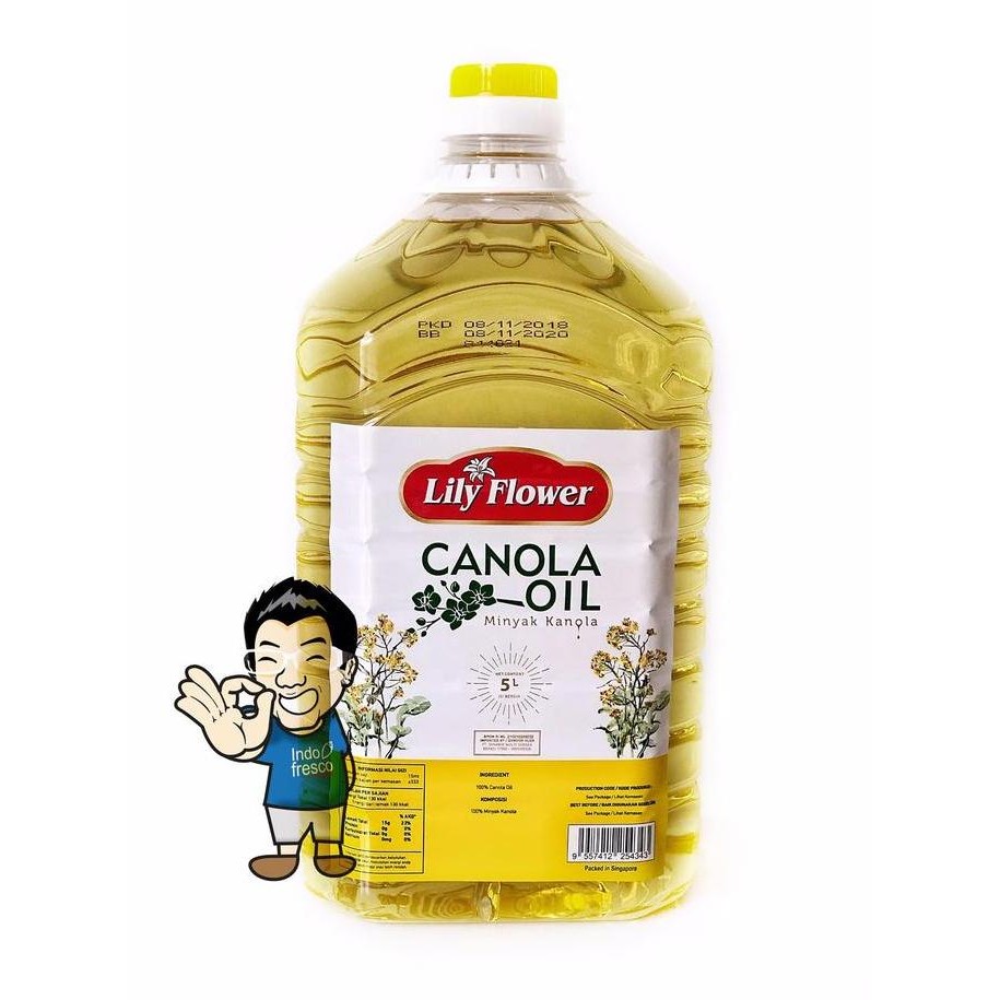 

Lily Flower Canola Oil 5 Liter - Minyak Kanola Diet & Masak Sehat Diskon!