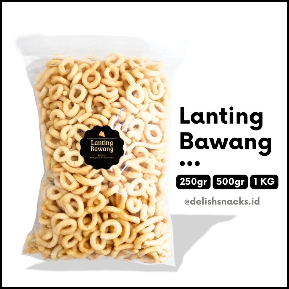 

READY STOCK [DELISH SNACKS] Lanting Bawang (Grosir) 250gr 500gr 1 KG / Snack Cemilan Camilan Grosiran Kiloan