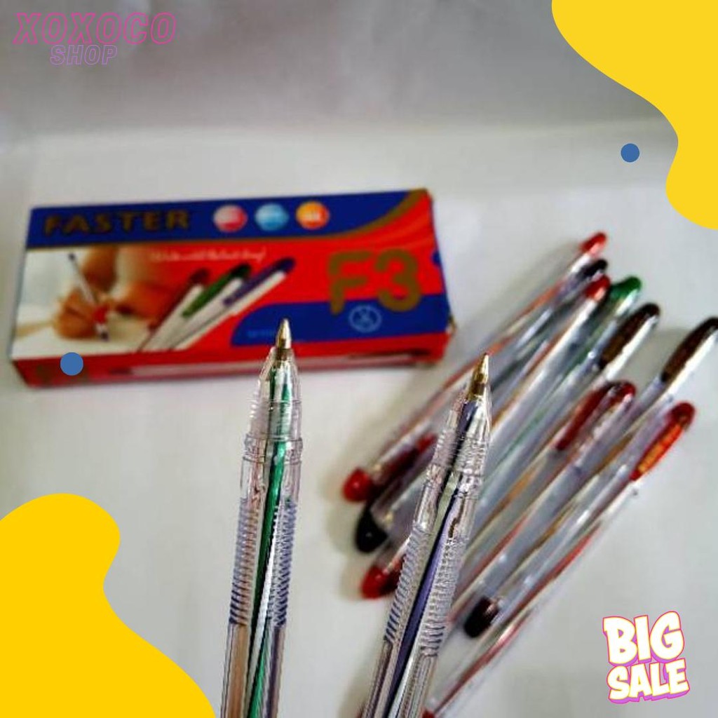 

Selusin ( 12 Pcs ) Ballpoint Bolpen Faster F3 0.5 Mm Pulpen Faster F3 0.5Mm Terlengkap Dan Termurah