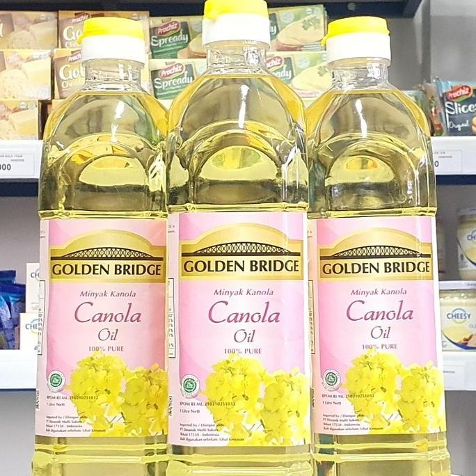 

Minyak Kanola Golden Bridge 1L - Canola Oil Sehat Masak Diskon!