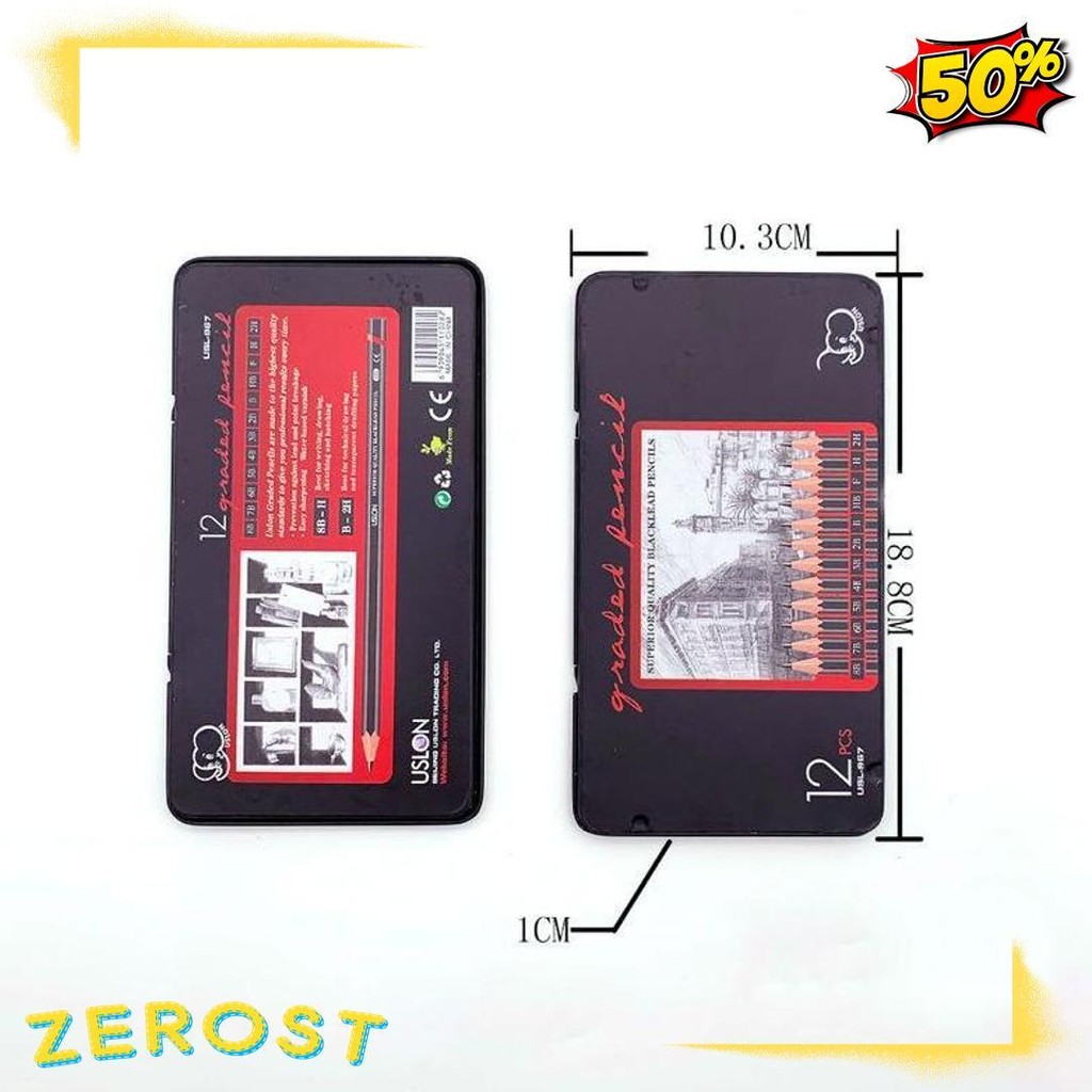 

12 Pcs Pensil Gambar Sketsa Set Lengkap 2H H F B Hb 2B 3B 4B 5B 6B 7B 8B Charcoal Pencils Set Diskon Setengah Harga