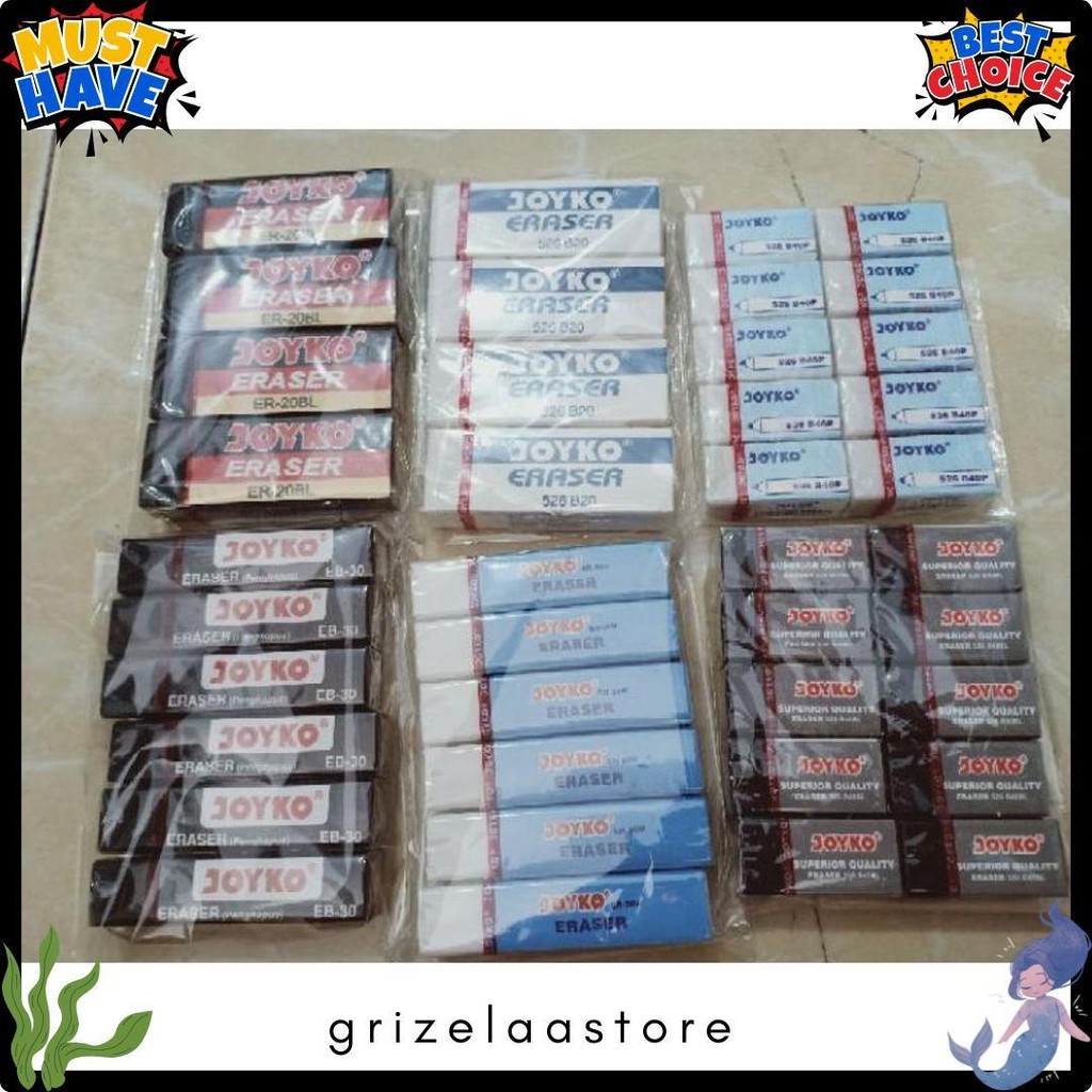 

(100Gr) 1 Set Penghapus Joyko Berkualitas Terlengkap Dan Termurah